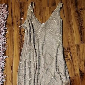 Windsor Gold Backless Dress